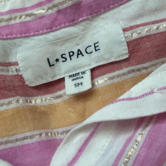 L*Space St. Lucia Cropped Top in Vaca Stripe Sz S/M - Picture 10 of 10